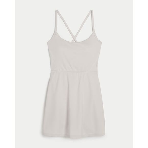 [Gilly Hicks] Gray Active Strappy Back A-Line Dress Built in Shorts NWT Size XXL - Picture 2 of 11